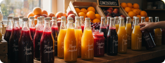 Fruit juice concentrates